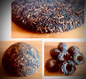 Puerh Tea: Gold Leaf (Pressed Cakes and Tuochas) (Old Bush)